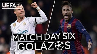 RONALDO, NEYMAR: GREAT #UCL Matchday Six GOALS!!