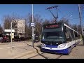 Latvia, Riga, ride with tram No 6 from Ausekļa iela to Jugla