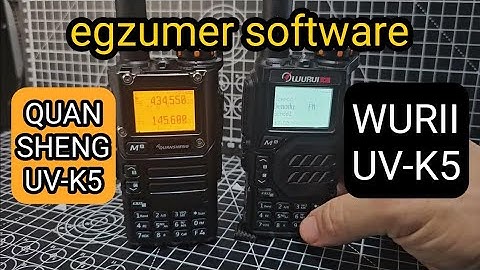 WURUI UV-K5 , , EGZUMER , Custom Firmware