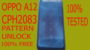 OPPO A12 OPPO CPH2083 PASSWORD UNLOCK FREE TOOL