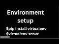 part-1 Environment setup