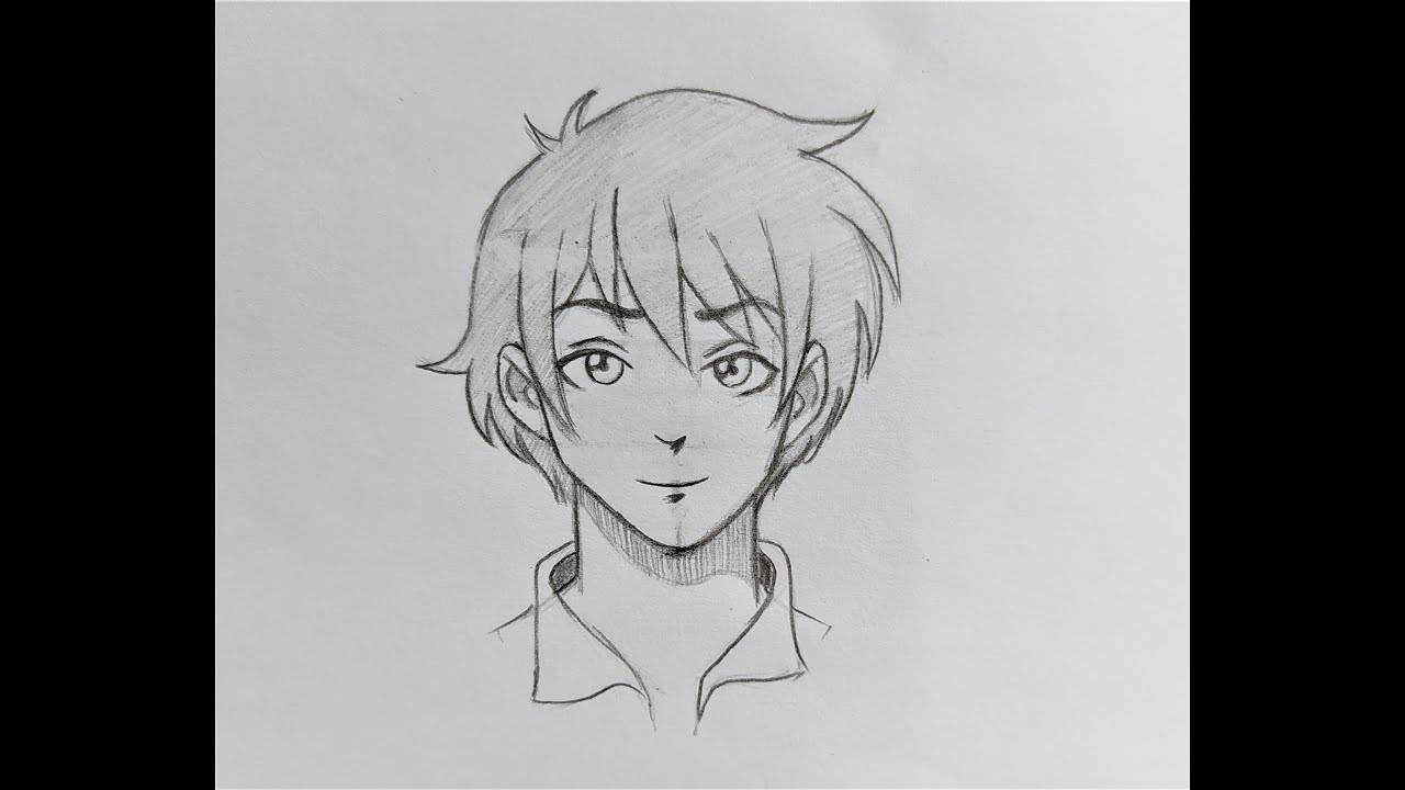 como desenhar rosto masculino de frente passo a passo.  Animation  character drawings, Anime drawing styles, Guy drawing