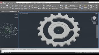 How to make a Sprocket 2d and 3d drawing in autocad