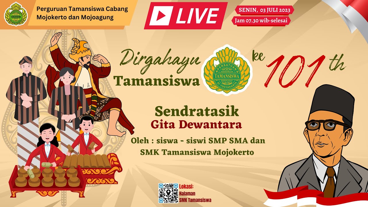 PENTAS SENI HUT TAMANSISWA KE 101 TAHUN | PERGURUAN TAMANSISWA MOJOKERTO MOJOAGUNG