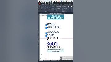 Aprende AutoCad - CUANTOS COMANDOS TIENE