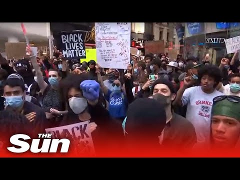 LIVE: Protesters gather in New York's Times Square