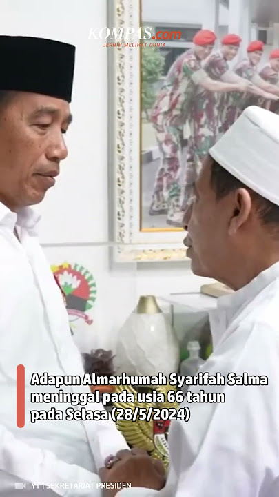 Momen Presiden Jokowi Takziah ke Rumah Duka Istri Habib Luthfi Pekalongan