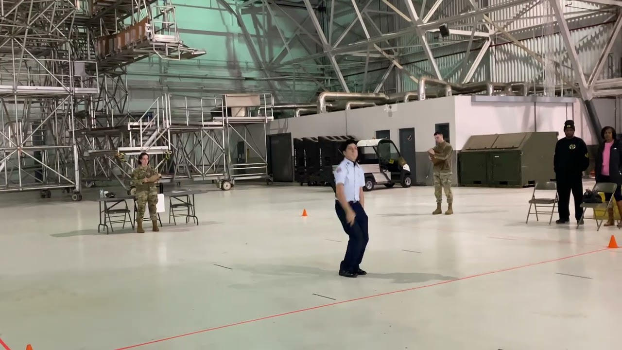 San Angelo Central TX936 Cadet TSgt. Julian Arguello Armed Solo Exhibition Tinker AFB 2025