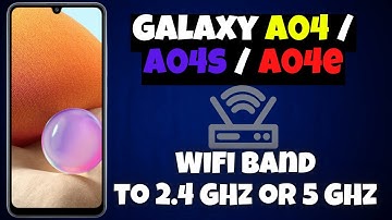 How to Set Mobile Hotspot WiFi Band to 2.4 GHz or 5 GHz Samsung Galaxy A04 / A04s / A04e
