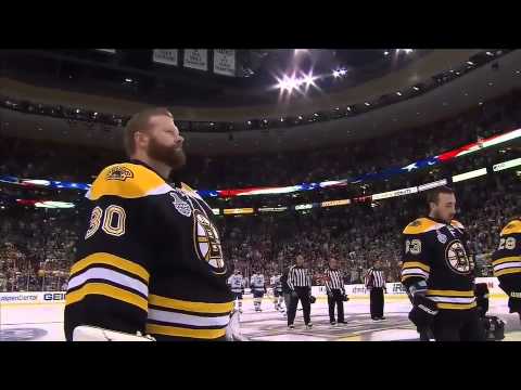 Rene Rancourt performs U.S. Anthem prior to Game 6 6/13/11