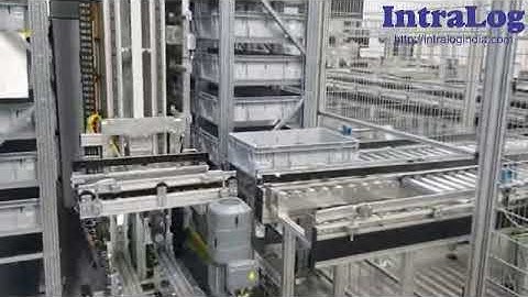 AKL Small Parts Miniload Storage System With Stacker Crane