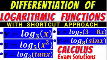 2 Methods (with Shortcut) of Solving Differentiation of Logarithmic Functions in Calculus