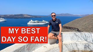 I cruised to SANTORINI, and couldn’t believe my eyes! #cruise