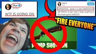 Epic REMOVES Pump Shotgun.. PRO Players EXTREMELY PISSED!