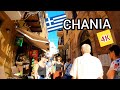 ⁴ᴷ CHANIA walking tour, Crete, Greece 4K 🇬🇷