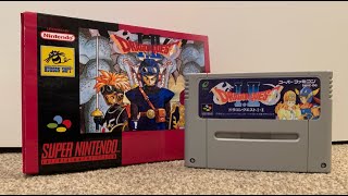 MAKING A SNES REPRODUCTION CART DRAGON QUEST 1 AND 2 PLUS BOX