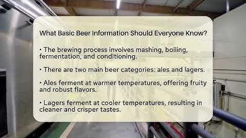 What Basic Beer Information Should Everyone Know? | The Pint Guy