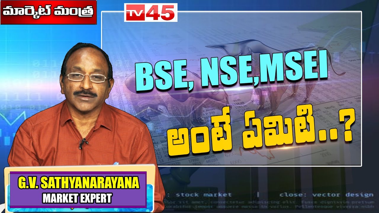 What is BSE,NSE,MSEI | NSE,BSE explained in Telugu |National Stock Exchange Vs Bombay Stock Exchange