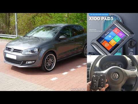 Volkswagen 4th immo key programming with Xtool X100 Pad3 with kc501 adding a key Polo 6R