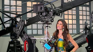 RED WEAPON HELIUM 8K cinema camera on Hybrid Basson Steady camera stabilizer