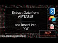 Insert AirTable data into PDF Template Document