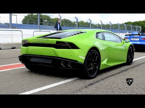 Stunning Lamborghini Huracán LP610-4's On Track! REVS & More Exhaust SOUNDS!