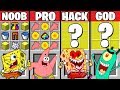 Minecraft Battle: SPONGEBOB EXE CRAFTING CHALLENGE ~ NOOB vs PRO vs HACKER vs GOD - Animation