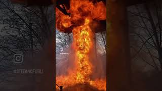 Boil Over Oil Explosion - Fettexplosion - Esplosione Di Olio In Fiamme