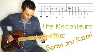 The Raconteurs - Bored and Razed - Guitar lesson / tutorial / cover with tab