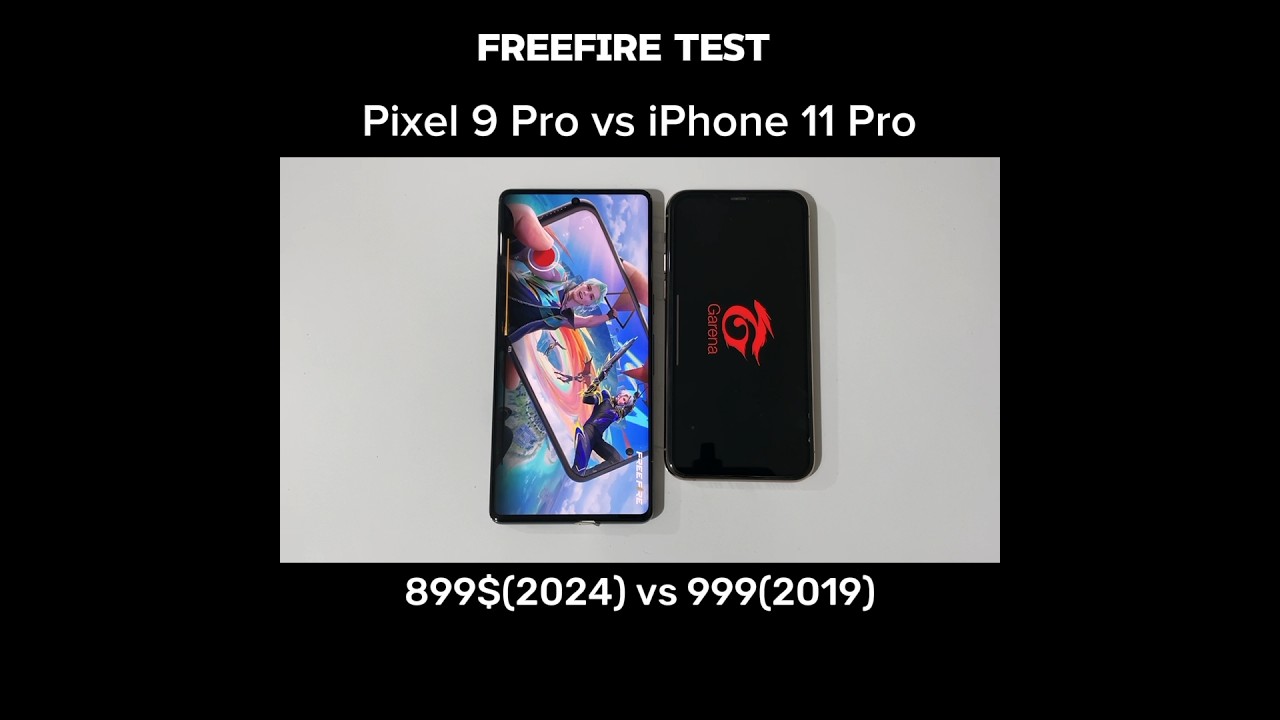 Pixel 9 Pro vs iPhone 11 Pro - Freefire  Test!!
