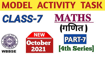 Class 7 Math(गणित) Model Activity Task Part 7 October 2021 Hindi Medium/Model Activity Task New Math