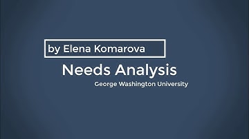 Training Needs Analysis