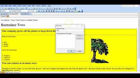 9. Making Bookmarks (Anchors)