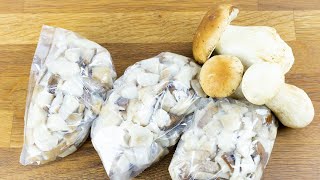 Hribi - Ciuperci la congelator isi pastreaza gustul