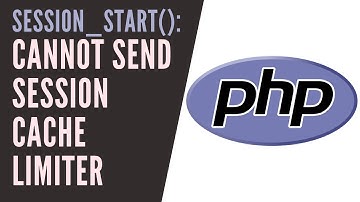 How To Fix : session_start() : Cannot send session cache limiter - headers already sent