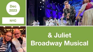 & Juliet: Broadway Musical | Stephen Sondheim Theatre | Manhattan | NYC | USA