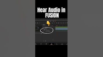 HEAR Your Audio in Fusion - DaVinci Resolve