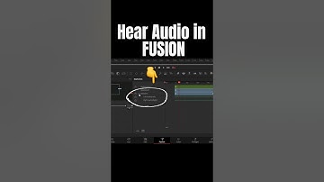 HEAR Your Audio in Fusion - DaVinci Resolve