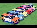 TRANSPORTING ALL COLORS CHEVROLET POLICE CARS VEHICLES WITH MAN TRUCKS ! FS22