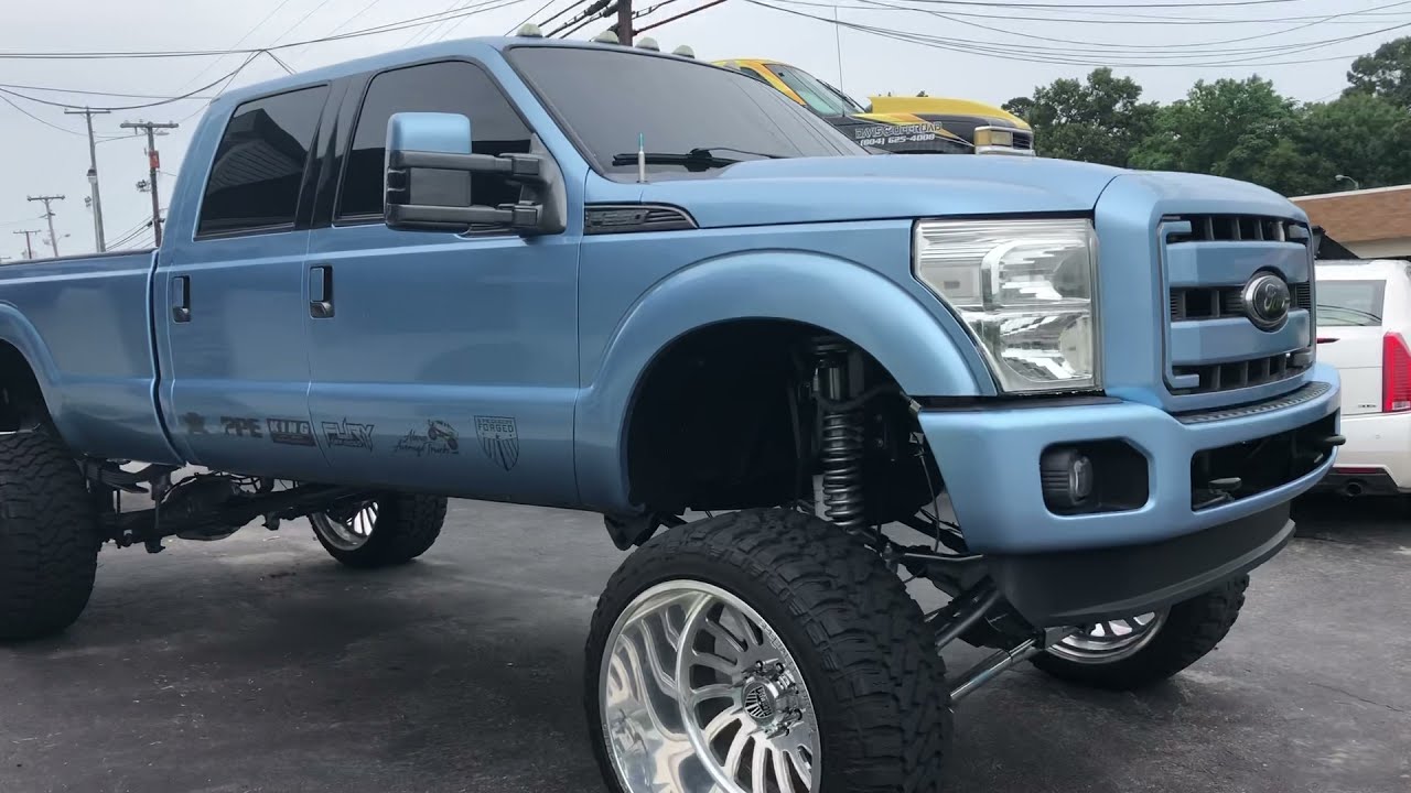 2011 Ford Superduty F250 Crew Cab Long Bed Diesel Lifted 4x4 Pickup