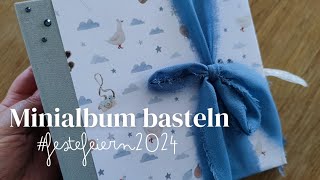 watch me craft: Minialbum aus dem Material der Serie #festefeiern2024 von #cafeconstanze