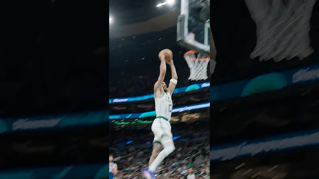 JT ahead of the pack 🏃♂️💨 #celtics #nba #shorts