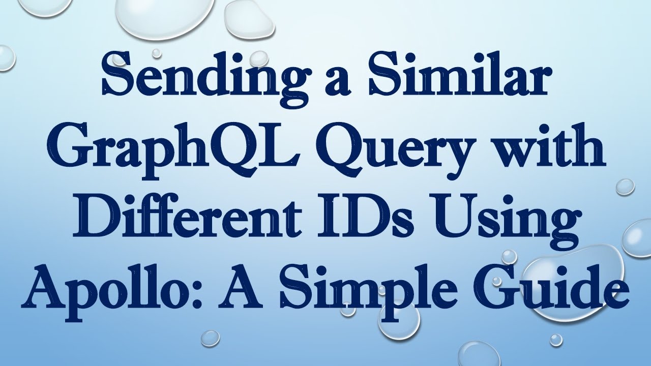 Sending a Similar GraphQL Query with Different IDs Using Apollo: A Simple Guide