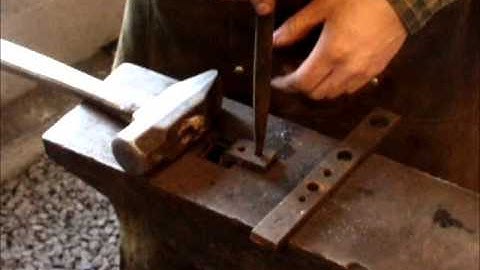 How to use a blacksmith hole punch