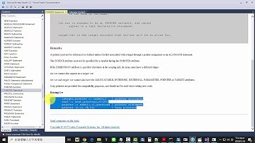 pointer 指標函數  Tutorial for Lahey  Fortran  ; Lahey軟體教學範例