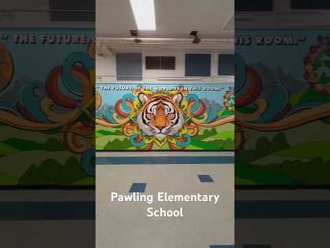 Pawling Elementary School mural 2024 #muralprocess #art #mural #muralproject #painting
