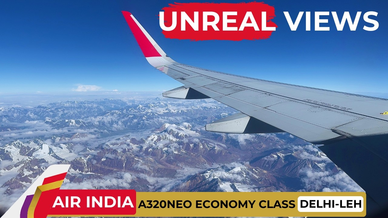 НЕРЕАЛЬНЫЕ ВИДЫ! Air India A320neo | Дели-Лех | Эконом-класс