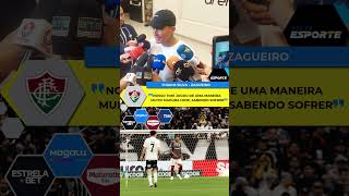 THIAGO SILVA FALA SOBRE MATURIDADE DO FLUMINENSE DIANTE DO CORINTHIANS