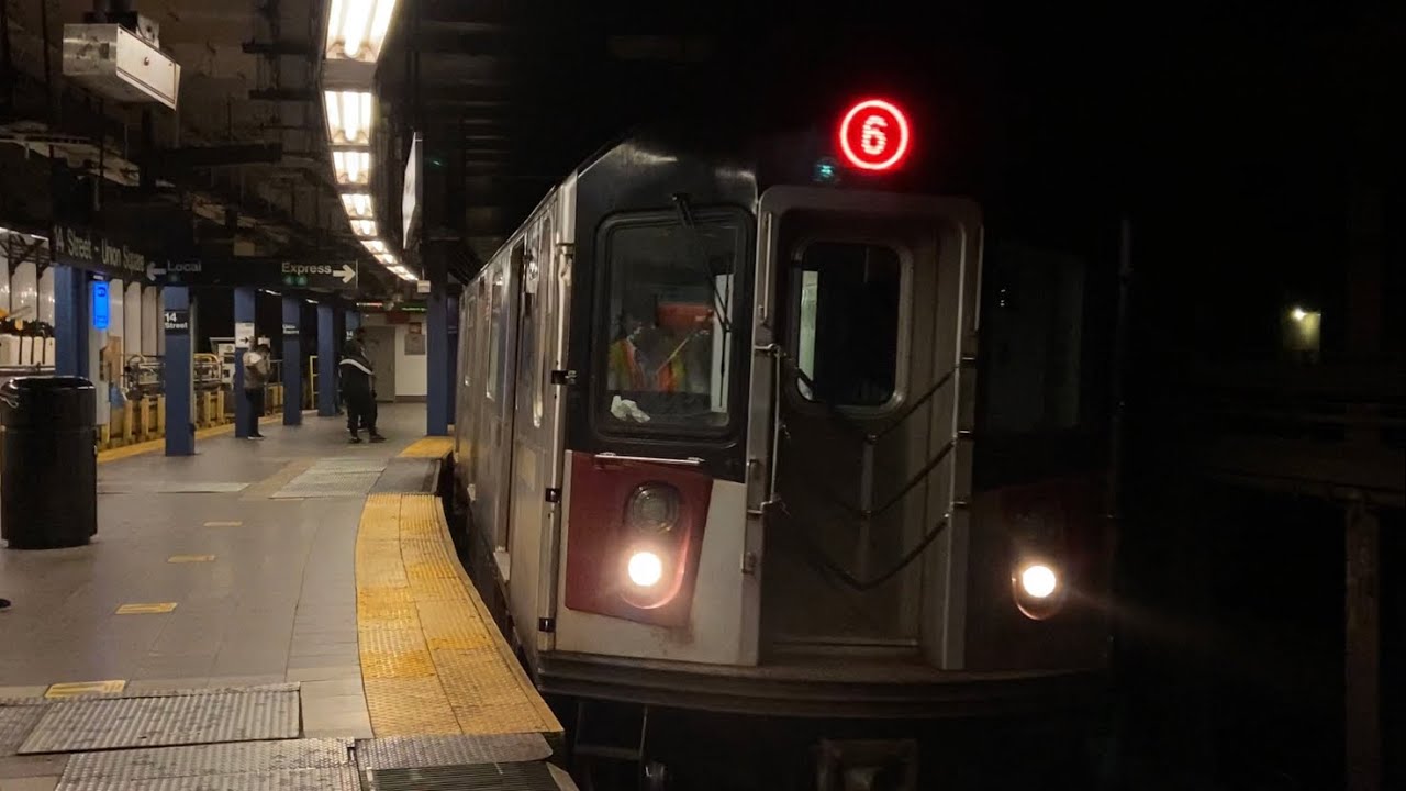 IRT Lexington Ave Line: Downtown (4) (5) (6) Express Trains @ 14th St-Union Sq (R62A, R142, R142A)