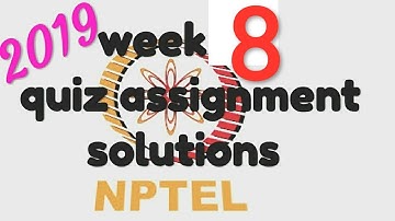 NPTEL | The Joy of Computing using Python | Week 8 Quiz Solution